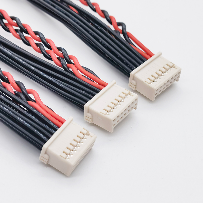MOLEX端子线501646-1400双排端子线2.0mm 机器人滚刷电机连接线
