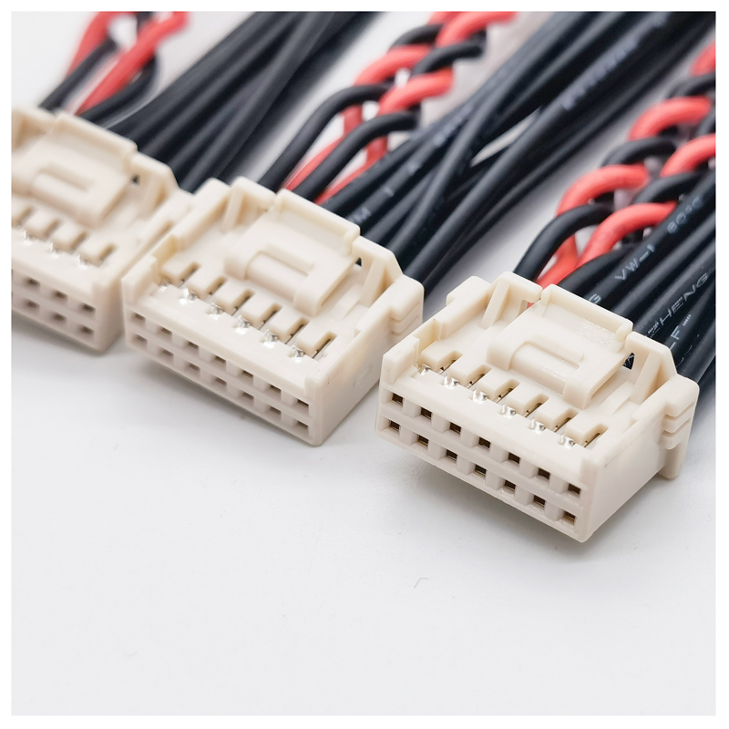 MOLEX端子线501646-1400双排端子线2.0mm 机器人滚刷电机连接线