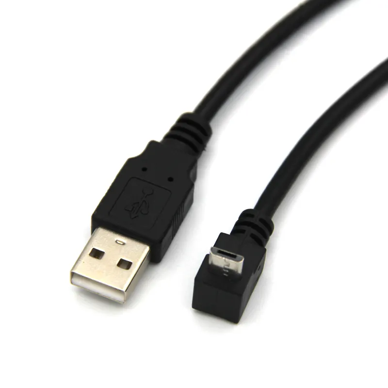 Micro USB弯头90度线束 USB成型连接端子线 USB数据线