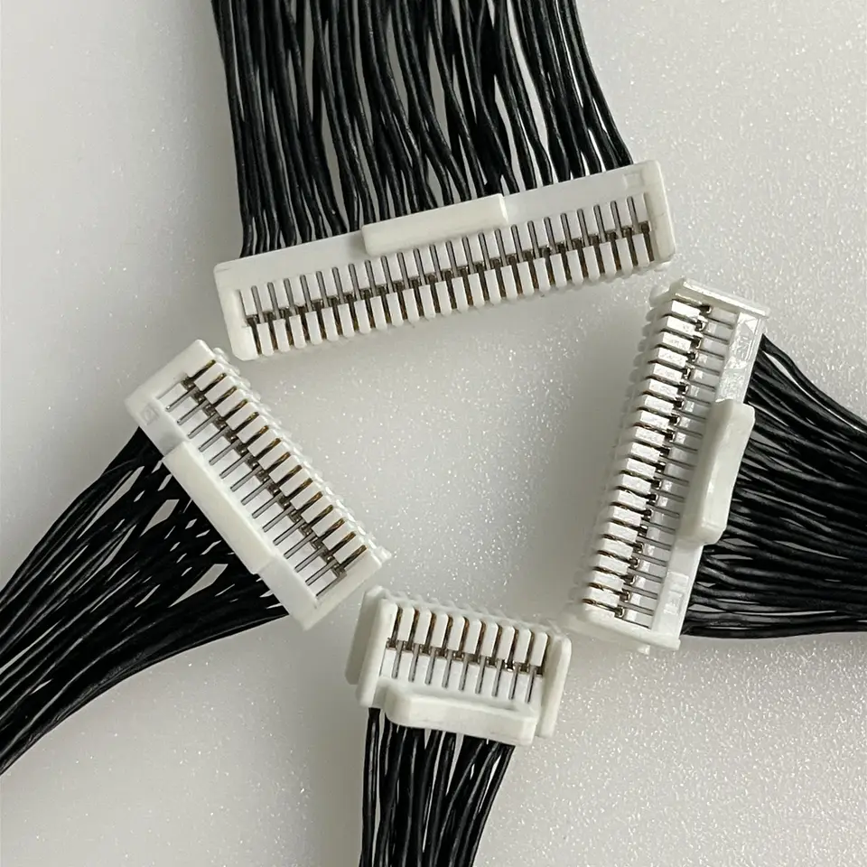 HRS DF50-30DS-1C广濑1.0mm间距双排显示屏连接端子线线束 电源线