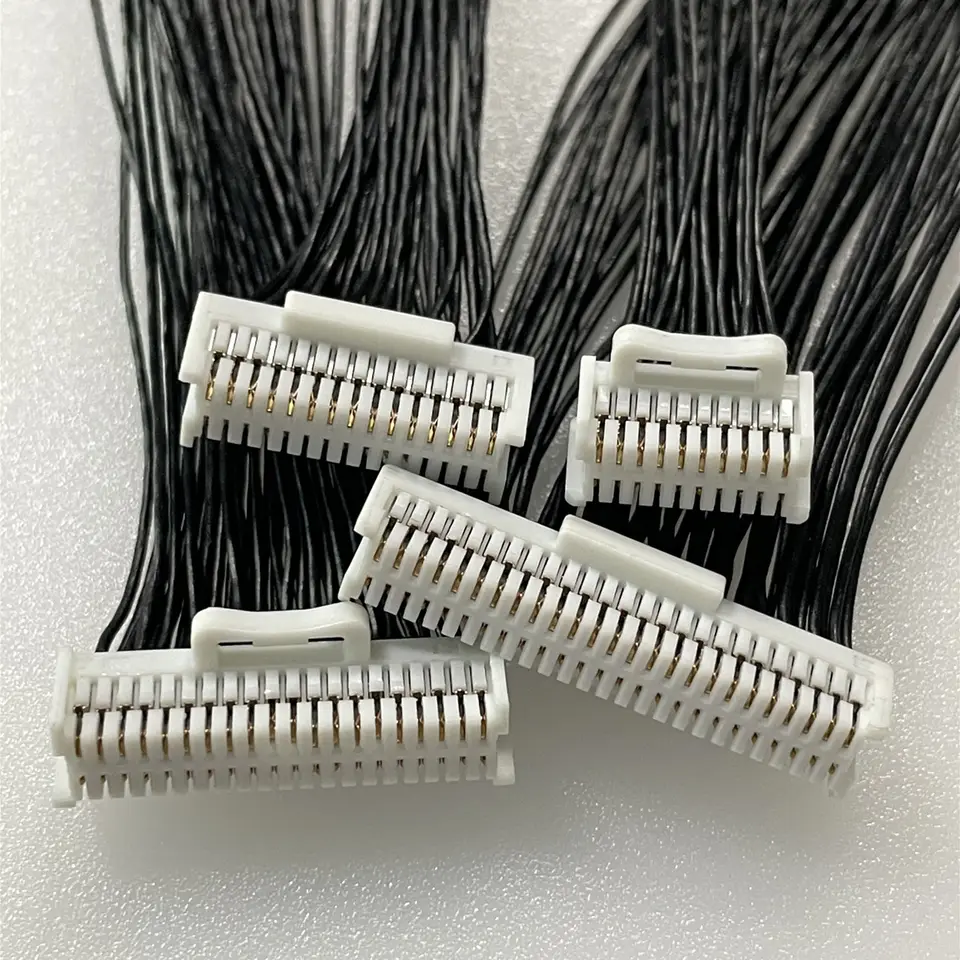 HRS DF50-30DS-1C广濑1.0mm间距双排显示屏连接端子线线束 电源线