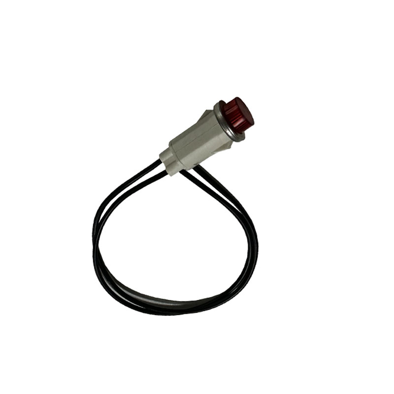 12.5mm塑料指示灯 金属边带线信号灯 LED 防水防爆耐压3v12v
