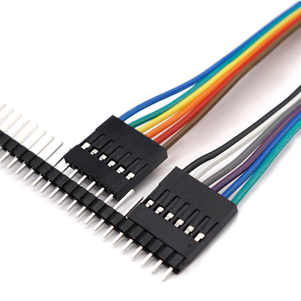 杜邦2.54端子线公母空中对接1P-40P舵机延长线并线