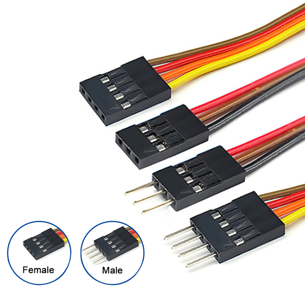 杜邦2.54端子线公母空中对接1P-40P舵机延长线并线