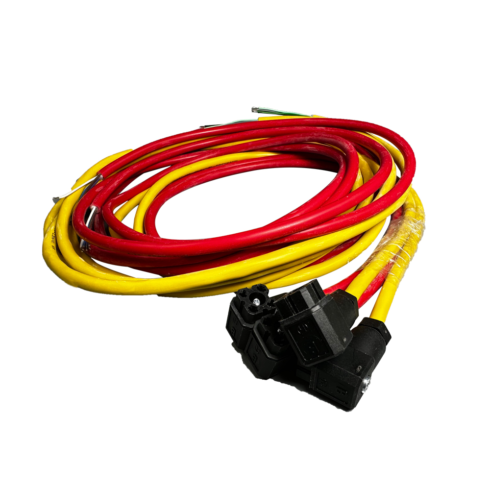 Hirschmann 赫斯曼 G4W1F插头带线4pin黑色母连接线电源线