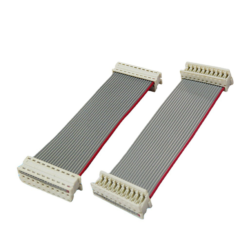 IDT 90327白色连接器1.27间距IDC刺破线扁平灰排线新能源汽车