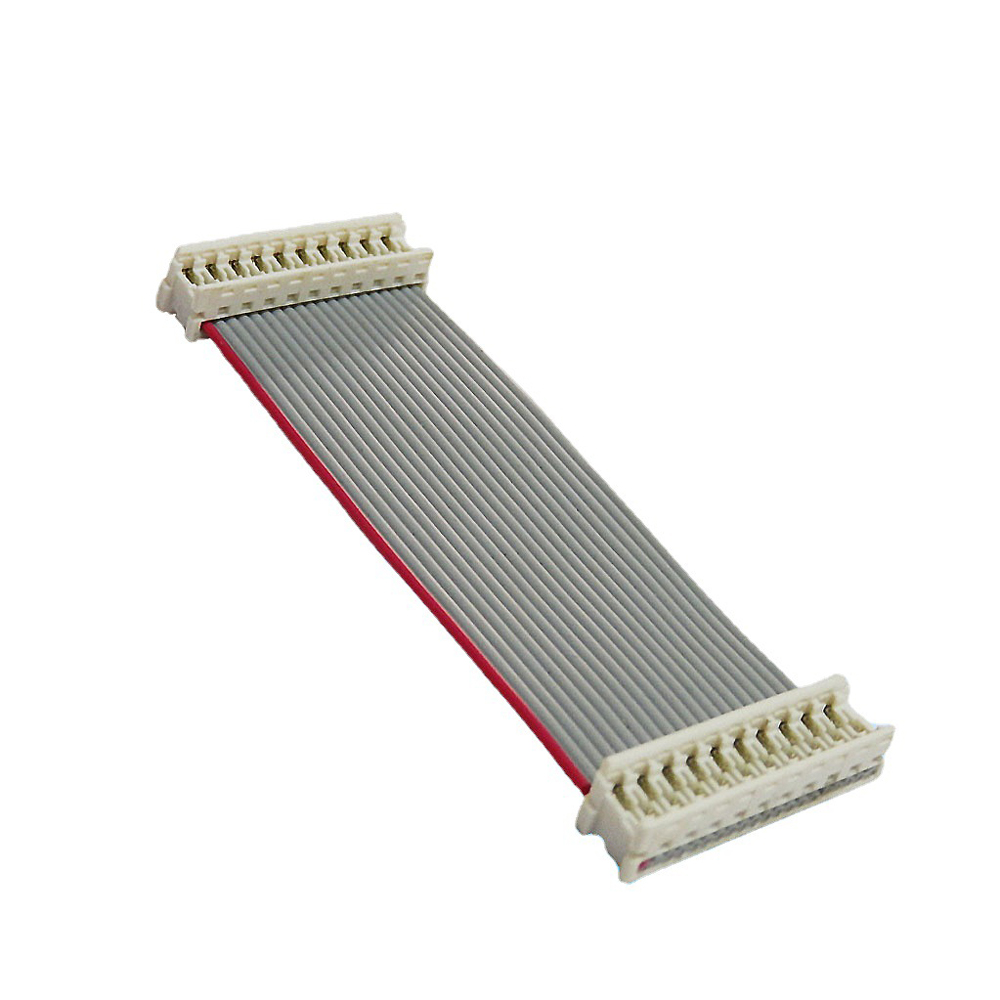IDT 90327白色连接器1.27间距IDC刺破线扁平灰排线新能源汽车