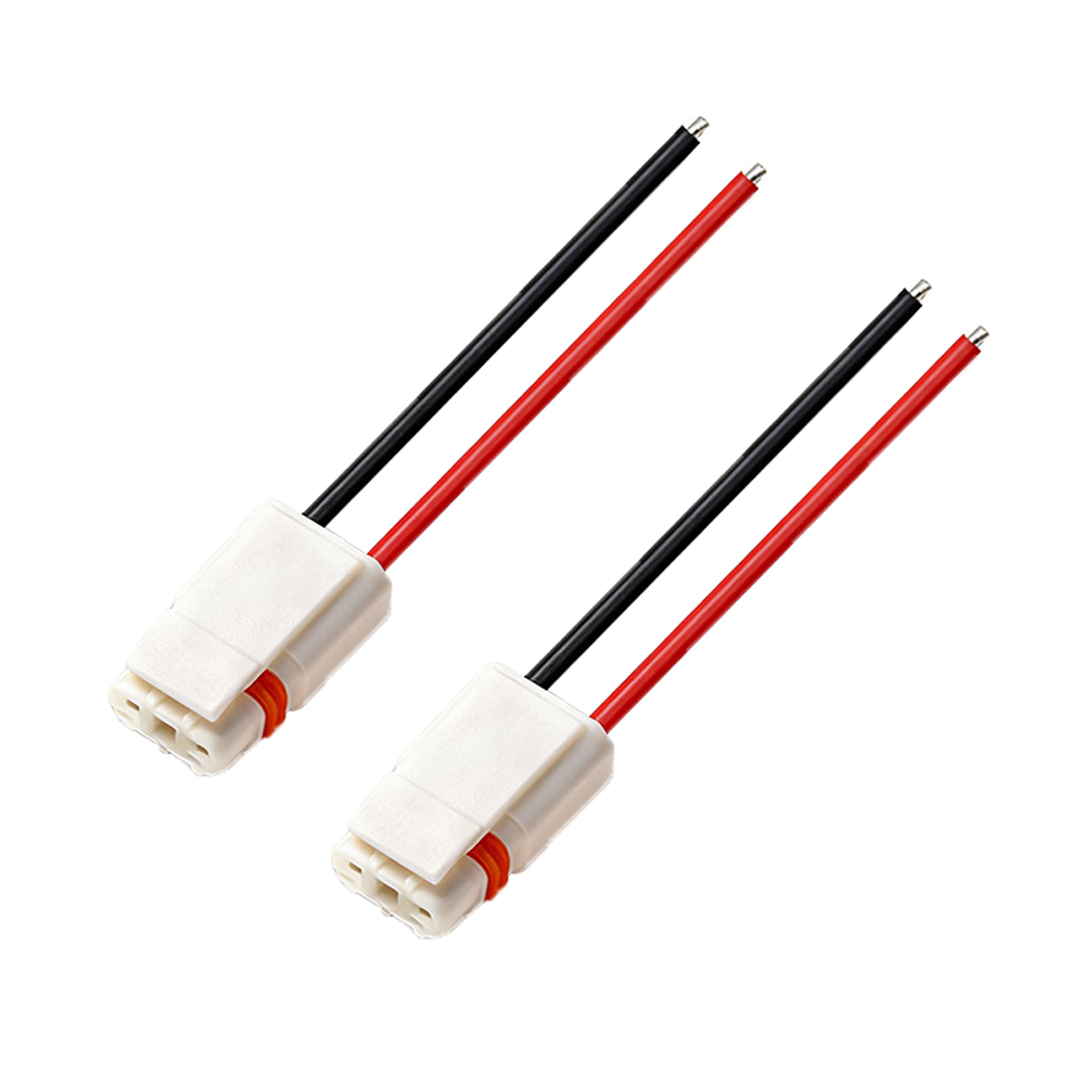 泰科TE 1-2834074-2电池连接线端子线电机线汽车线束1007-24红黑线马达线