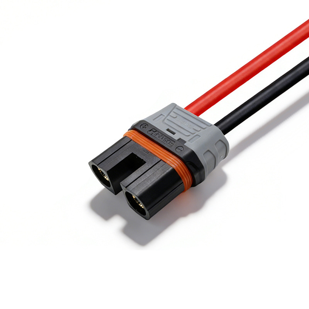 QS12-S连接线大电流250A防打火连接线电动车公母对插线电池插头线