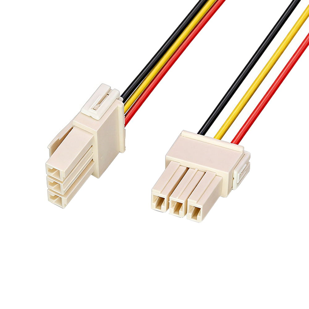 TE 368571-1汽车连接线小机电端子线3.96mm间距冰柜冰箱设备内部连接线