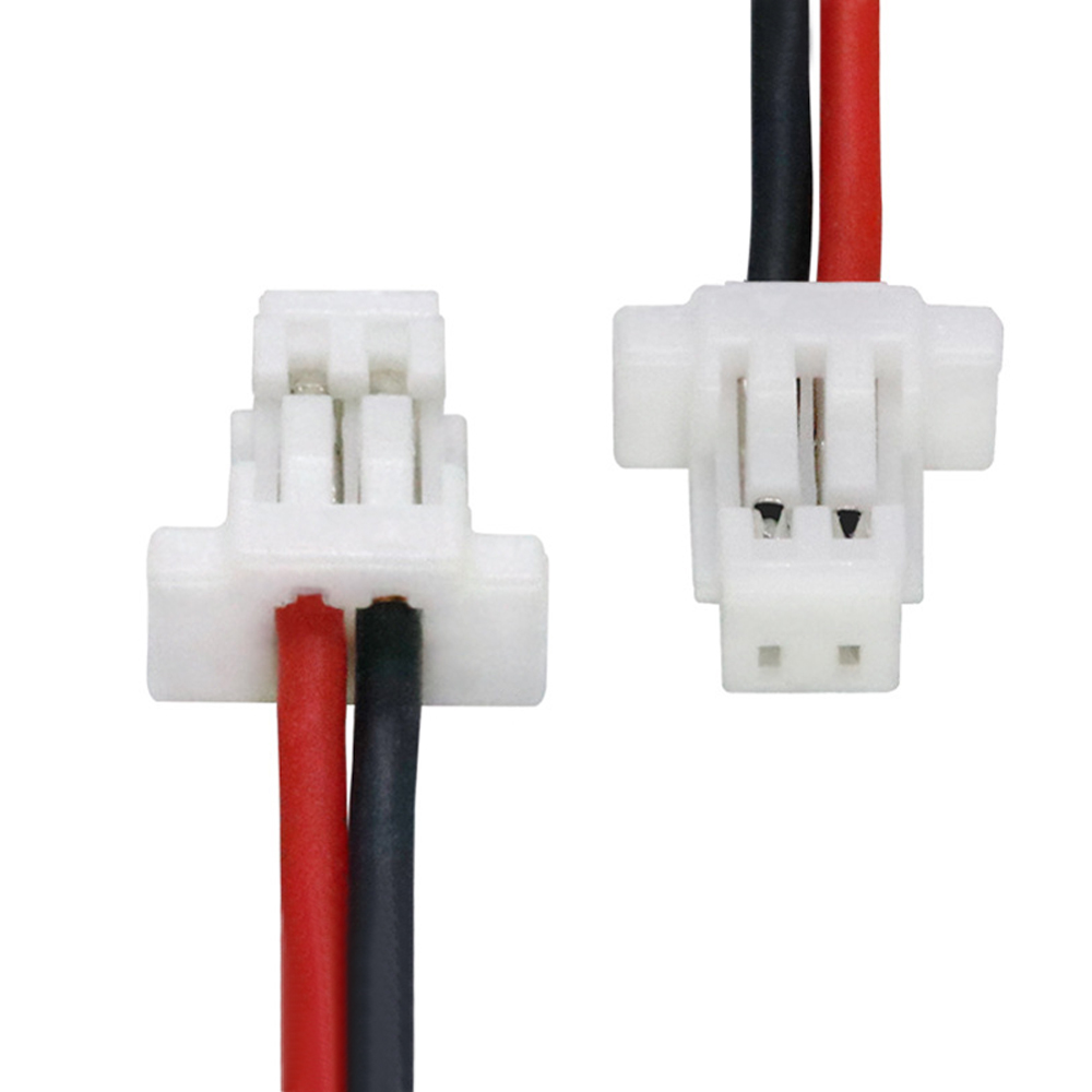 SH1.0-2P 端子线 1.0 间距 0.8 硅胶红黑线 按摩器 AI 智能玩具电源连接线