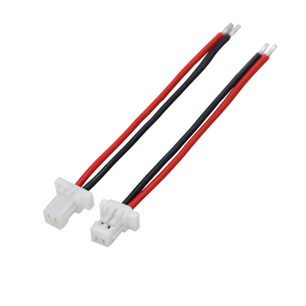 SH1.0-2P 端子线 1.0 间距 0.8 硅胶红黑线 按摩器 AI 智能玩具电源连接线
