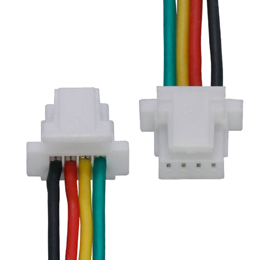 32AWG 特软硅胶线 SH1.0/SH1.25-4P 双头带扣端子线 无人机飞控摄像头信号线