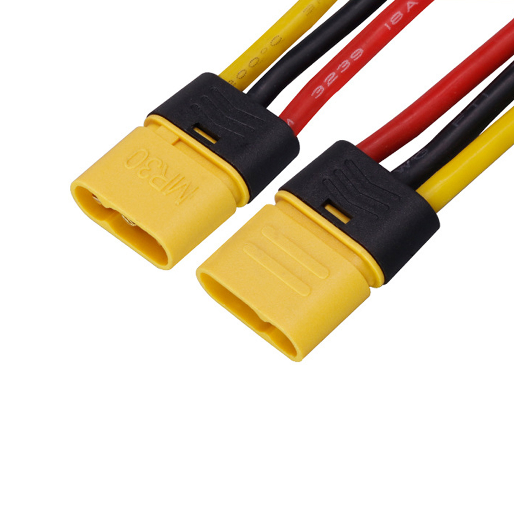 MR30 公母对接线 16AWG 特软硅胶线 FPV 穿越机多旋翼无人机航模动力电源线